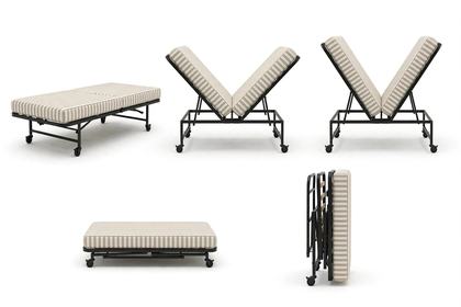 Rollaway Folding Guest Bed — full view
